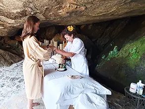 Massagem gruta